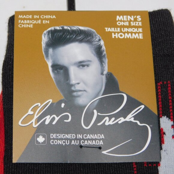 2 Different pairs of ELVIS Crew Socks Mens Size 7- 12 NEW - Picture 2 of 6
